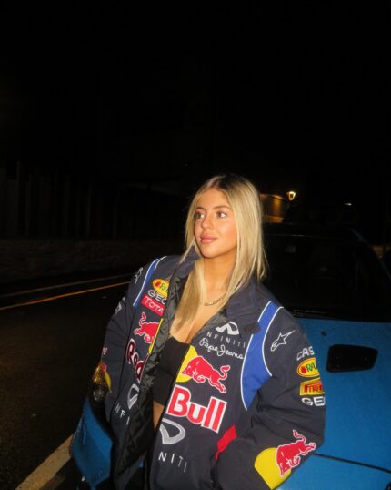 Red bull jacket women with dynamic bull logo from Trycity