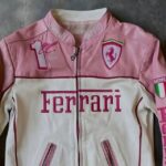 Pink Ferrari Leather Jacket