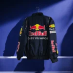 "Customizable Red Bull Racing Jacket with Personalized Print f1 redbull jacket
