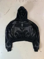 tribal shadow depth hoodie