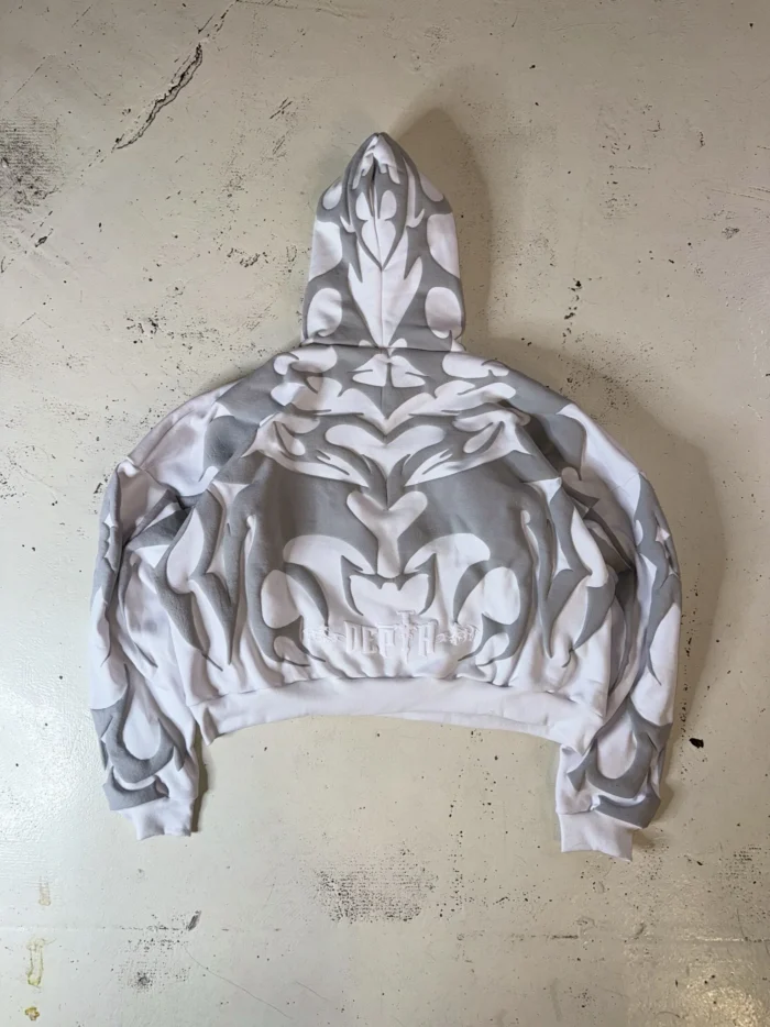 Premium White Tribal Graphic Hoodie for Men & Women