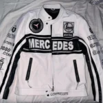 mercedes racing leather jacket