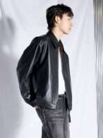 Best premium black leather jacket for men under 2000 sale price 1999